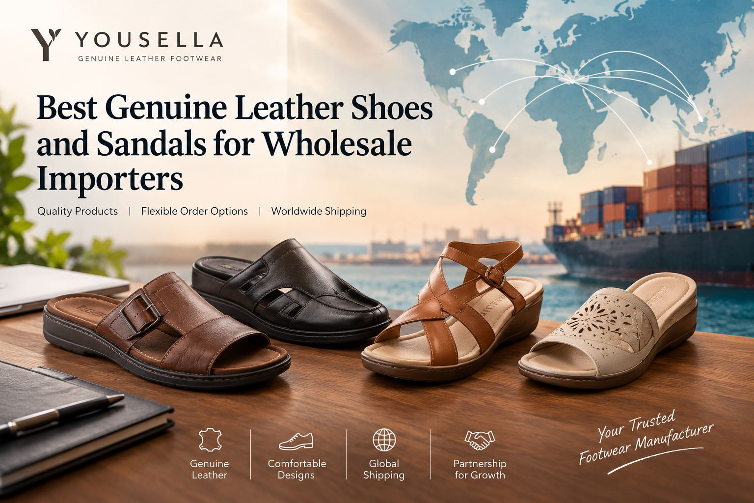 Best Genuine Leather Shoes and Sandals for Wholesale Importers