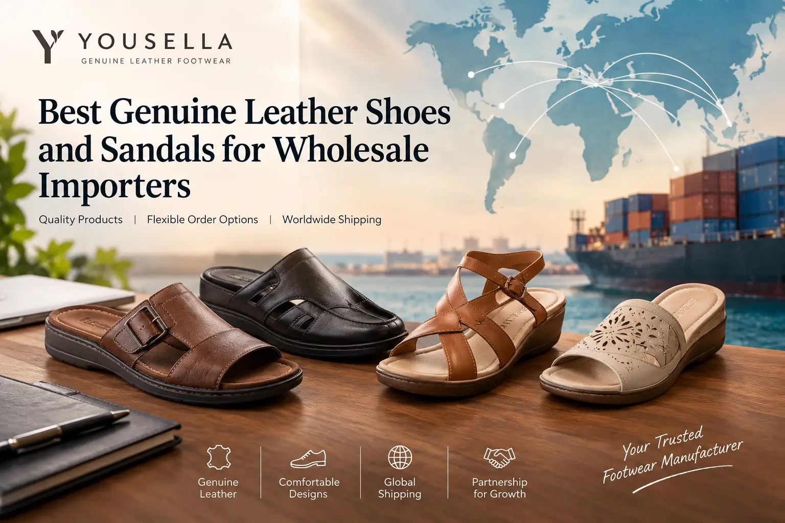 Best Genuine Leather Shoes and Sandals for Wholesale Importers
